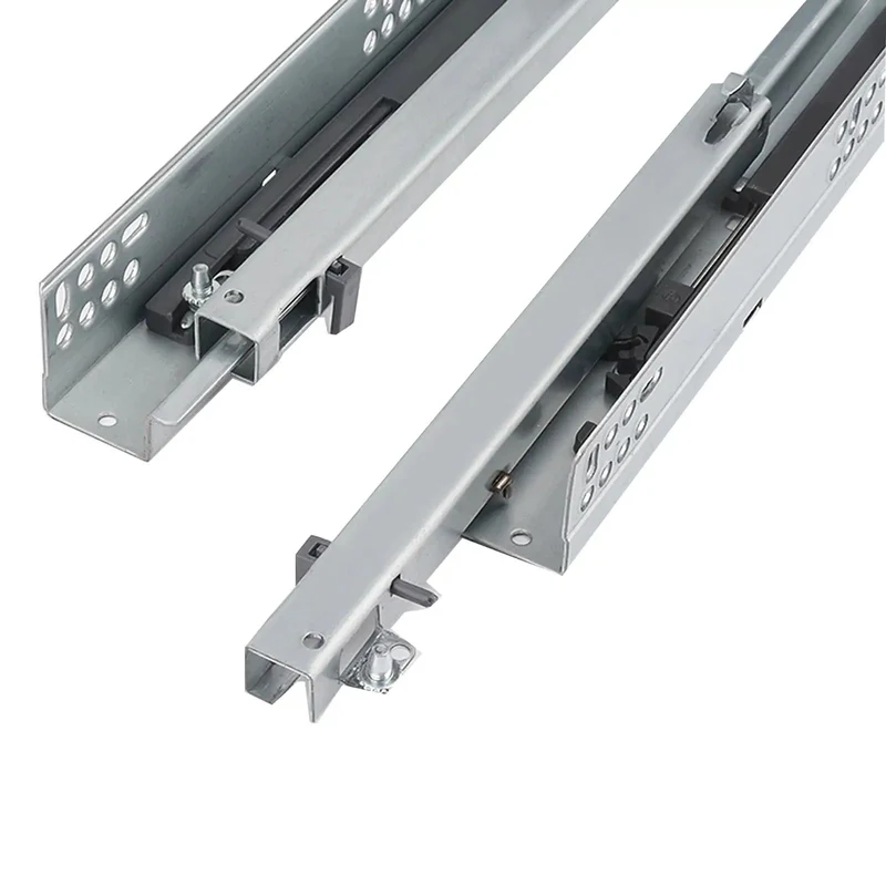 Heavy Duty Soft Close Drawer Slide Rails With Ball Bearing Rollers For Silky Smooth Gliding Two Section Pull Out Cabinet Guides Engineered To Handle Heavy Loads Without Breaking A Sweat In Your Kitchen