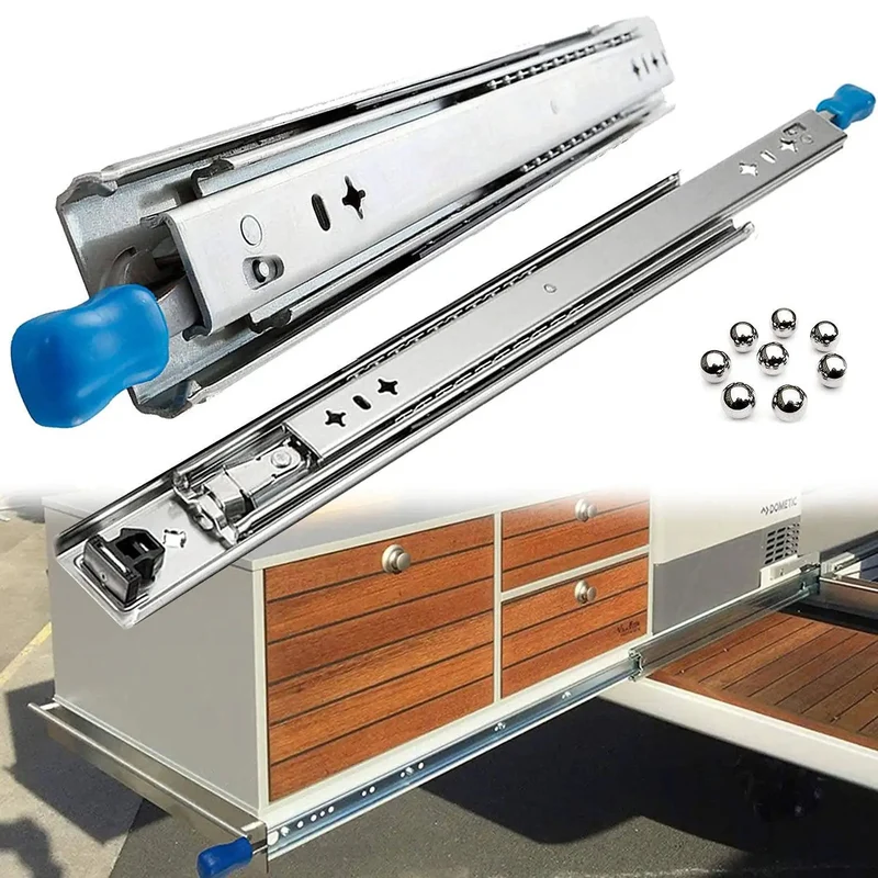 Ironclad Heavy Duty Ball Bearing Drawer Slides 1400Mm Cold Rolled Steel Smooth Glide Runs With Positive Locking Mechanism Engineered For Tough Garage Mods And Weekend Shop Projects
