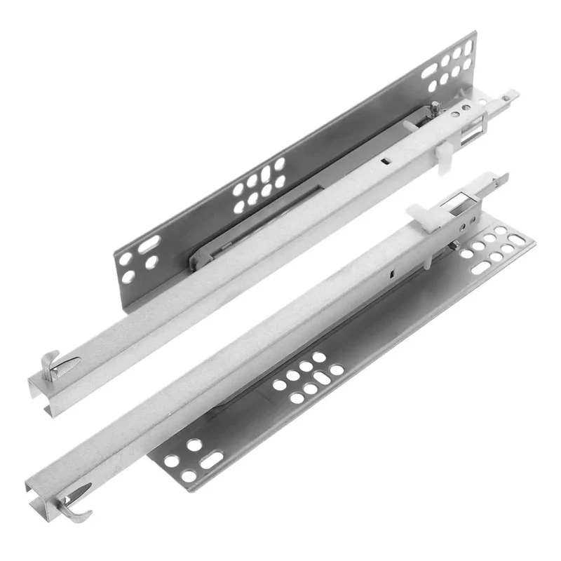 Two Pair Heavy Duty Drawer Slides Rock Solid Bottom Mounted Concealed Runners For Smooth Gliding Cabinet Organization And Furniture Restoration Projects Hella Durable Glide Tracks