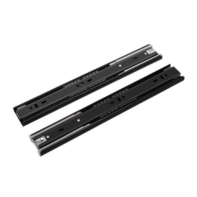 Built Tough Heavy Duty Steel Bottom Mounted Drawer Slides Dual Pack With Silent Buffer Glides Adjusts Eight To Twenty Two Inches Wide Fourteen Inch Long Reliable Cabinet Tracks