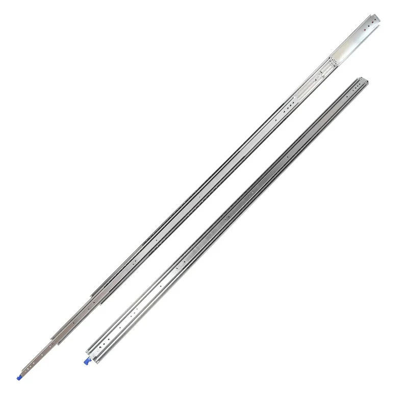 Heavy Duty Drawer Slides Featuring Triple Fold Locking Rails Full Extension Supports 300 Pounds Rock Solid Steel Cabinet Hardware Designed For Zero Drama Smooth Operation