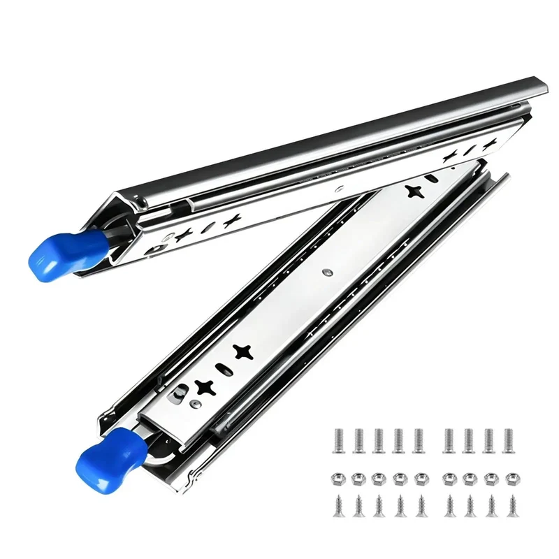 Full Extension Ball Bearing Drawer Runners With Soft Close Cabinet Slides That Pull Out Smooth As Butta For Heavy Duty Kitchen Storage And Office Drawers Rock Solid Three Section Easy Install Glides