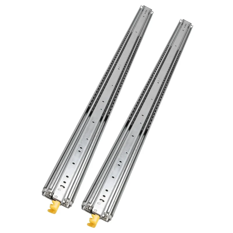 Heavy Duty Side Mount Drawer Slides With Secure Locking Feature 76 Inch Full Extension Ball Bearing Cabinet Runners With No Hassle Setup For Rv And Shop Organization