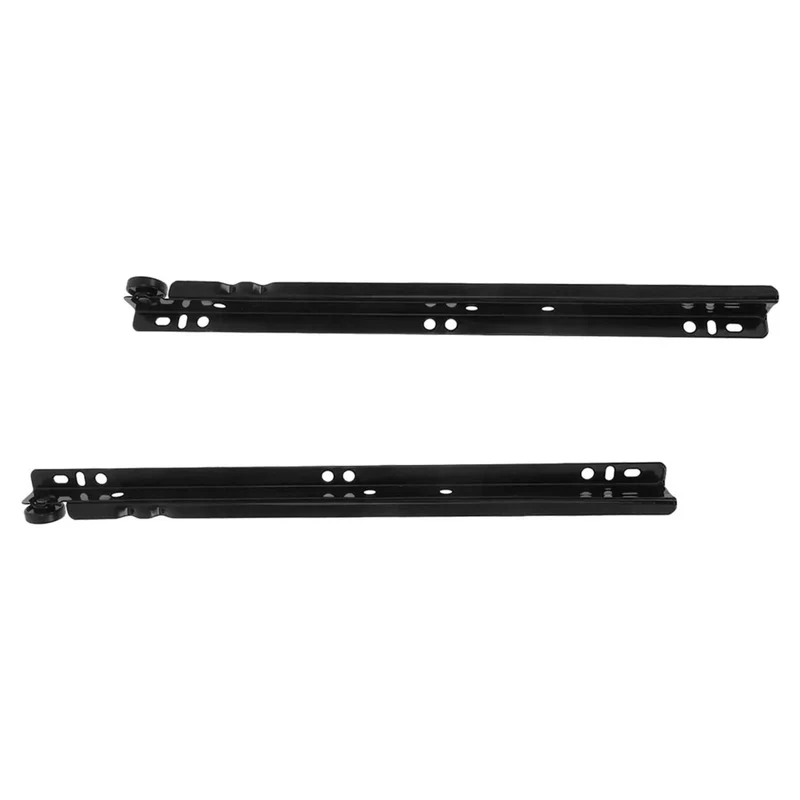 Rugged Black Bottom Mount Drawer Slides With Killer Soft Close Heavy Duty Metal Tracks For Kitchen Cabinet And Bathroom Vanity Replacement 2 Piece Set Promise No-Fuss Gliding Experience Over Years