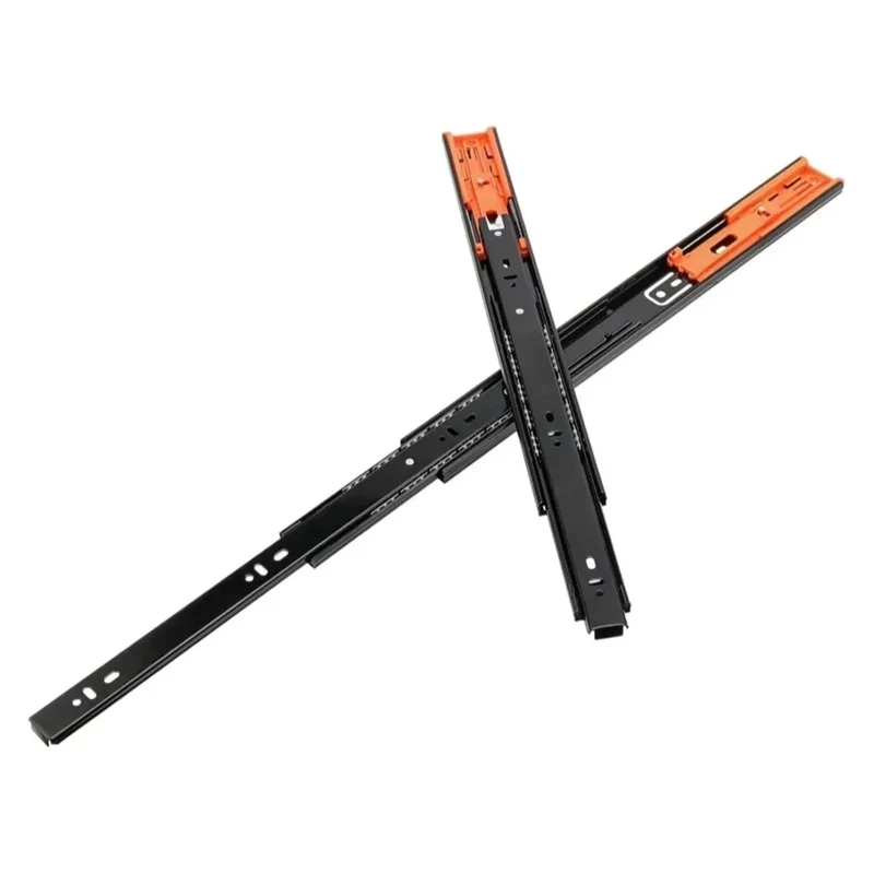 Heavy Duty Bottom Mounted Three Section Drawer Slides With Silent Glide Design Concealed Furniture Hardware Built Tough And Glides Like Butter Ideal For Smooth Cabinet Upgrades Quiet Operation Everyday Home Projects