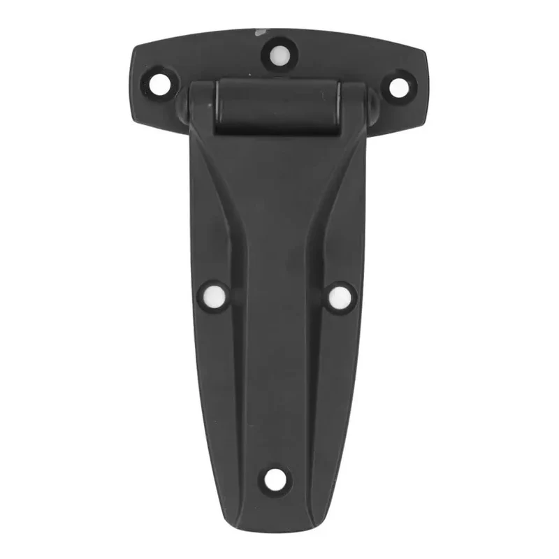 Built Tough 5.51 Inch Matte Black Zinc Alloy Soft Close T Strap Hinge No Slam Corner Bracket Heavy Duty No Nonsense Replacement Hardware For Indoor Cabinets And Toolboxes