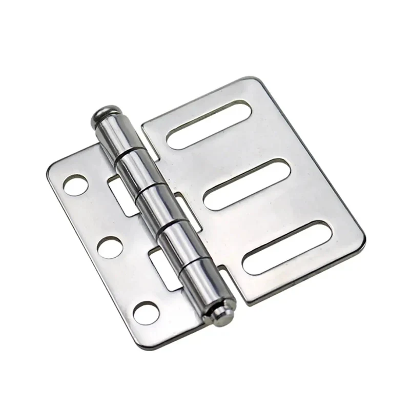 Stainless Steel Asymmetric Waist Hole Linkage Door Hinge For Industrial Equipment Cabinets And Heavy Duty Gates Built Like A Tank With Rock Solid Durability And Smooth Heavy Swinging Includes One Piece