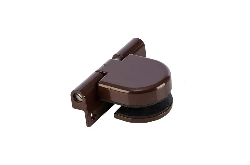Heavy Duty Self Closing Door Hinge With Modern Art Brown Finish Slick Left Hand Din Design No Sweat Installation And Smooth Operator Gliding Action Top Shelf Interior Pick