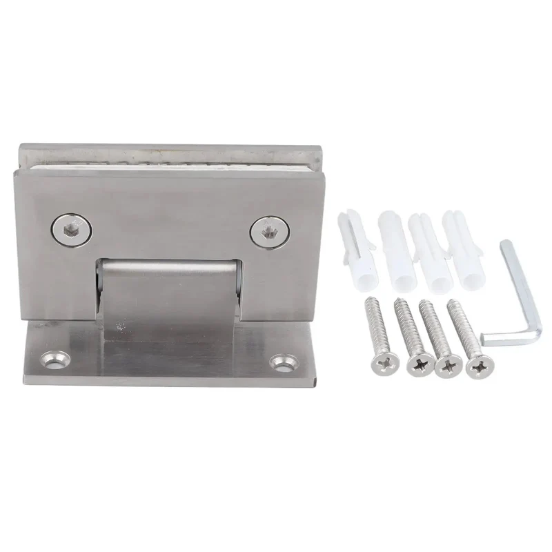 Tough Double Open Shower Door Hinge Stainless Steel Brushed Finish For Bathroom Cabinet And Showcase Smooth Swinging Glass Doors Crisp 90 Degree Pivot Tight Install That Hits Different Every Single Time