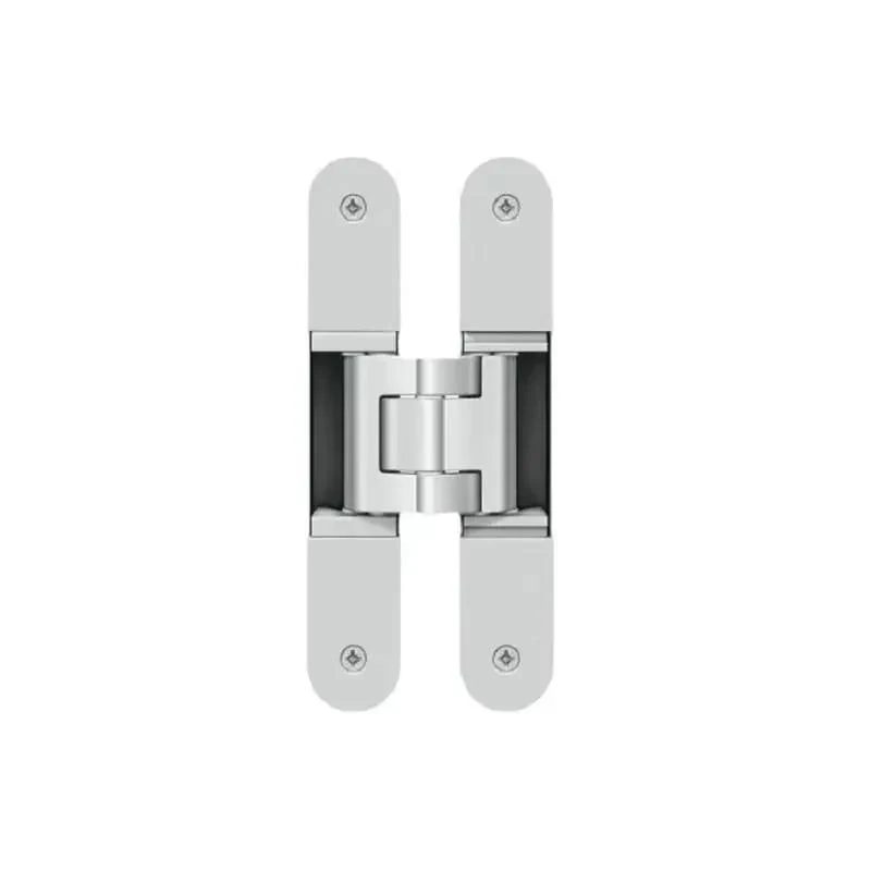 Adjustable Hidden Door Hinge 140Mm Silver 2 Piece Set Heavy Duty Concealed Cabinet Hardware No Sweat Easy Install Top Shelf Quality Dead Solid Construction Smooth Glide Action Straight Up Reliable Fit For Any Door