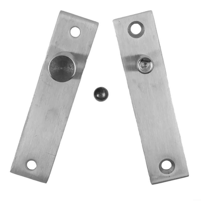 Heavy Duty Stainless Steel Pivot Door Hinge Set Featuring Rock Solid 360 Degree Swinging And No Sweat Floor Mount Adjustment For Wood Floors And Mansions
