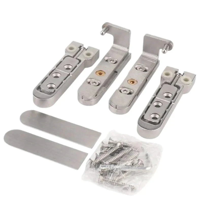Rock Solid Stainless Steel Concealed Door Hinges Featuring 3D Adjustable Pivot Design With Heavy Duty Construction For Super Smooth Swing Zero Hassle Mounting And Clean Modern Profile In Silver