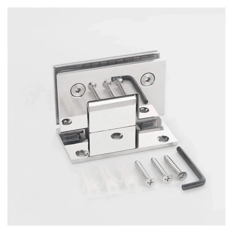 Premium Stainless Steel 304 Wall Mount Glass Shower Hinges For Frameless Bathroom Doors Built Solid At 99 Pounds With Slick Dual Return Springs And Heavy Duty Design