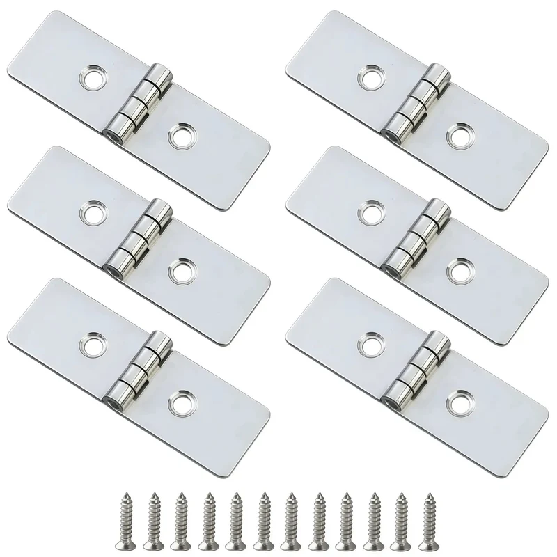 Badass Heavy Duty Folding Hinges 270 Degree Swing For Cabinet Doors And Electrical Boxes Gritty Cast Iron Build 6 Piece Pack Two Hole Mounting System Designed To Crush Wear And Rust