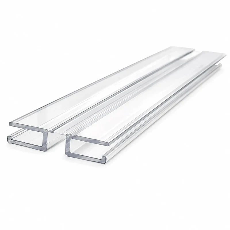 Clear PVC Living Hinge Grooved For 1/4 Inch Material 11 7/8 Long Built Tough Flame Resistant Heavy Duty Design Straight Up Reliable For Demanding Electrical And Rough Industrial Job Sites You Can Always Trust