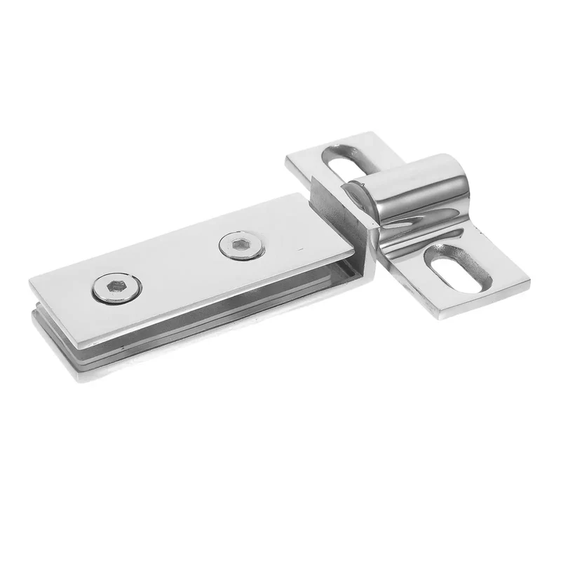 Heavy Duty Stainless Steel Shower Door Pivot Hinges With Smart Dual Hole Design For No Sweat Glass Door Swap And Top Shelf Bathroom Hardware Makeover