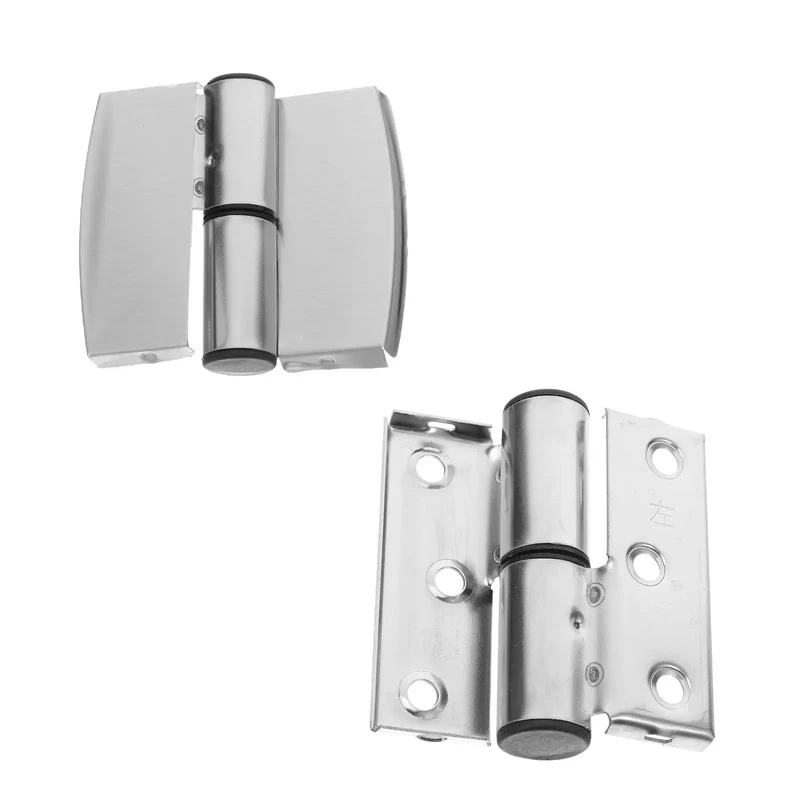 2 Pcs Heavy Duty Stainless Steel Concealed Hinges for Public Restroom Stall Partitions, Flush Mount Bathroom Door Hardware, Foldable Toilet Stall Fittings, Rock Solid Build with No Fuss Installation