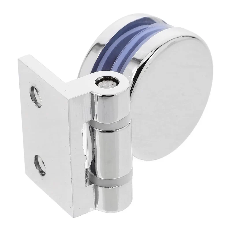 Premium Glass Door Hinge With 180 Degree Fixed Clamp For Frameless Showers And Kitchen Cabinets, Ridiculously Strong Hold, Flat Out Sleek Finish, Zero Wiggle Motion Built Tough As Nails