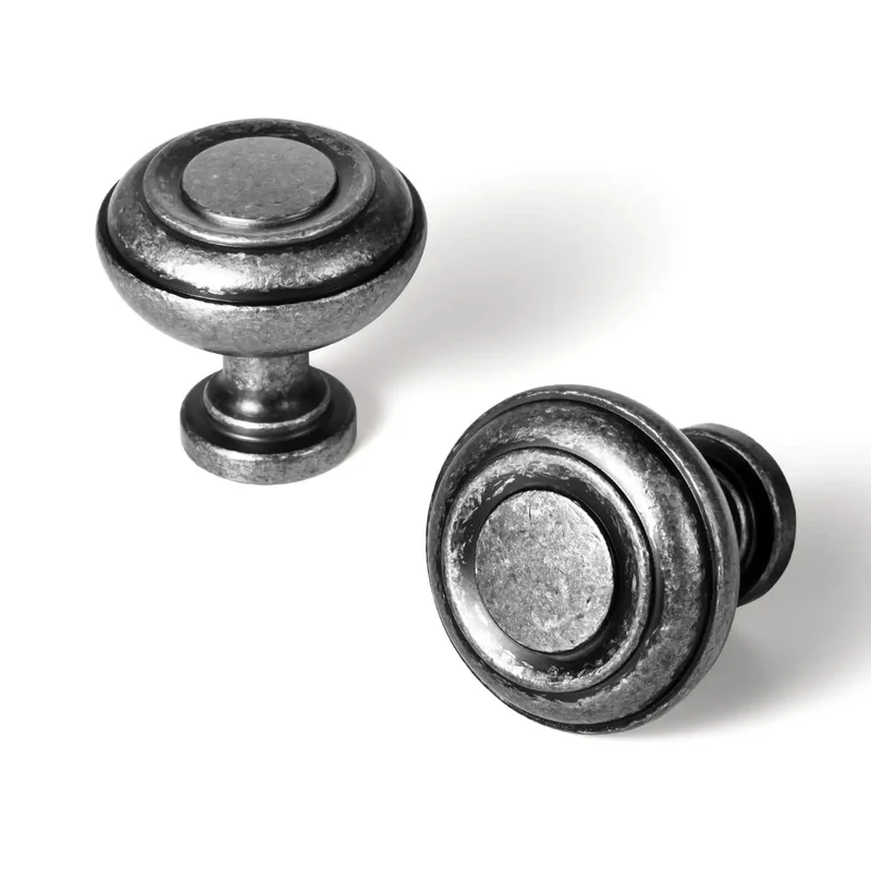 Straight Up Vintage Vibes With These Killer Weathered Nickel Cabinet Knobs Packed In A Six Pack For Instant Counter Makeovers The Badass Orbital Multi Ring Design Brings That Real Deal Antique Patina Finish You Crave While The Sleek Satin Sheen Keeps