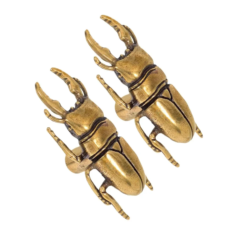 Kick Up Your Home Renovations With This Dang Absolutely Stunning Pair Vintage Brass Beetle Cabinet Drawer Pulls Perfect For Any Dresser Upgrade Or Quick Weekend Makeover
