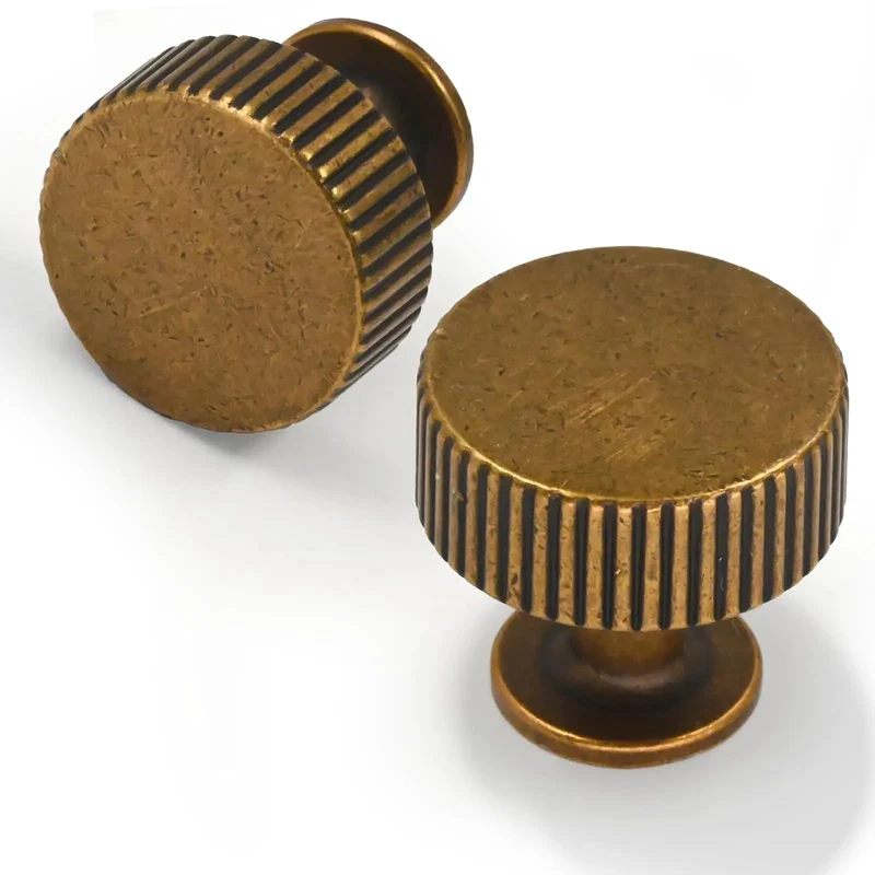 Rustic Antique Brass Drawer Pulls And Cabinet Knobs 2 Pack Solid Zinc Handles Rock Solid Build No Sweat Setup Smooth Swinging Action Serious Style Boost For Kitchen Cabinets And Dressers