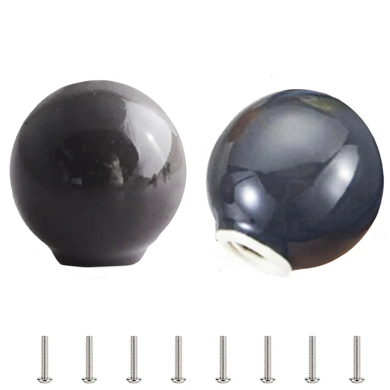 Slick Gray Ceramic Drawer Pulls 10 Pack Round Single Hole Cabinet Knobs For Kitchen Or Pantry Offers Super Quick Swaps And A Heavy Duty Smooth Handle That Makes Every Space Level Up Fast
