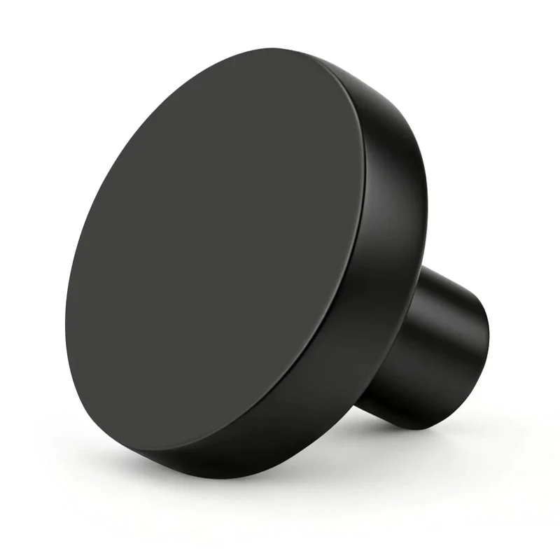 Top Tier Heavy Duty Black Cabinet Knobs Slick Round Handles For Kitchen Cupboards And Drawers Solid Zinc Alloy Hardware Built Tough Quick Install Hassle Free Setup Dependable Twenty Pack Bundle