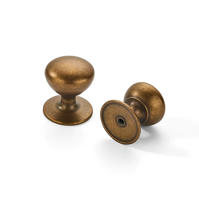 10 Pack Antique Brass Cabinet Knobs And Heavy Duty Bifold Closet Door Handles Top Shelf Drawer Hardware Built Tough As Nails For Wooden Dressers And Double Doors