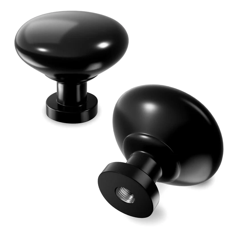 10 Pack Matte Black Cabinet Knobs And Solid Zinc Drawer Pulls For Kitchen Cabinets Badass Bathroom Furniture Handles Slick Corrosion Resistant Finish Tarnish Proof Heavy Duty Hardware Set For Your Home