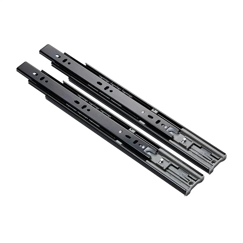 Heavy Duty Full Extension Drawer Slides One Pair Bottom Mounted Concealed Cabinet Hardware Smooth Gliding Rock Solid Professional Grade Top Shelf Slick Operation Silent Glide