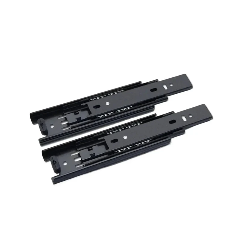Heavy Duty Black Undermount Drawer Slides Delivering Dead Smooth Glide Concealed Bottom Mount Design For Easy Cabinet Makeovers Rock Solid Professional Hardware That Will Not Skip A Beat