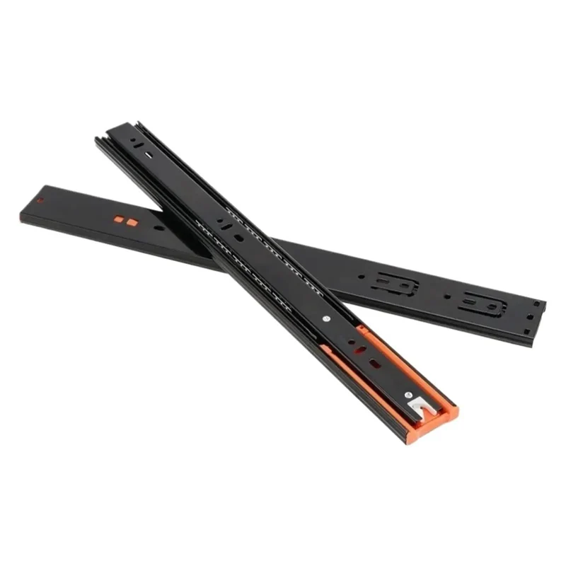 Heavy Duty Metal Buffer Drawer Slides With Silent Soft Close Action For Smooth Bottom Mounted Cabinet Glides And Bulletproof Workshop Furniture
