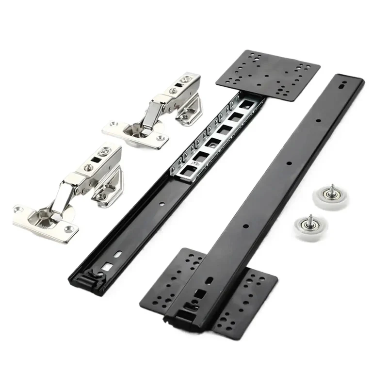 Rock Solid Side Mounted Ball Bearing Drawer Slides With Smooth Silent Glide Mechanism And Built Tough Cold Rolled Steel Frame For Full Extension Cabinet Hardware At Two Foot Length
