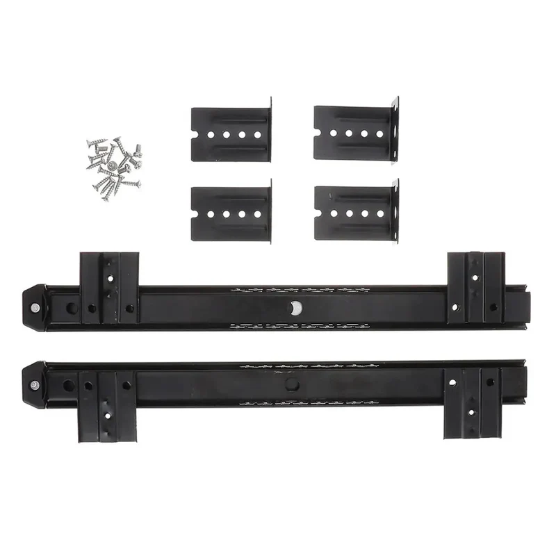 Rugged Heavy Duty Side Mounted Ball Bearing Drawer Slides One Pair Full Extension Triple Fold Cold Rolled Steel Guide Rail For Cabinetry And Pianos No Sweat Super Smooth Daily Use Replacement Parts
