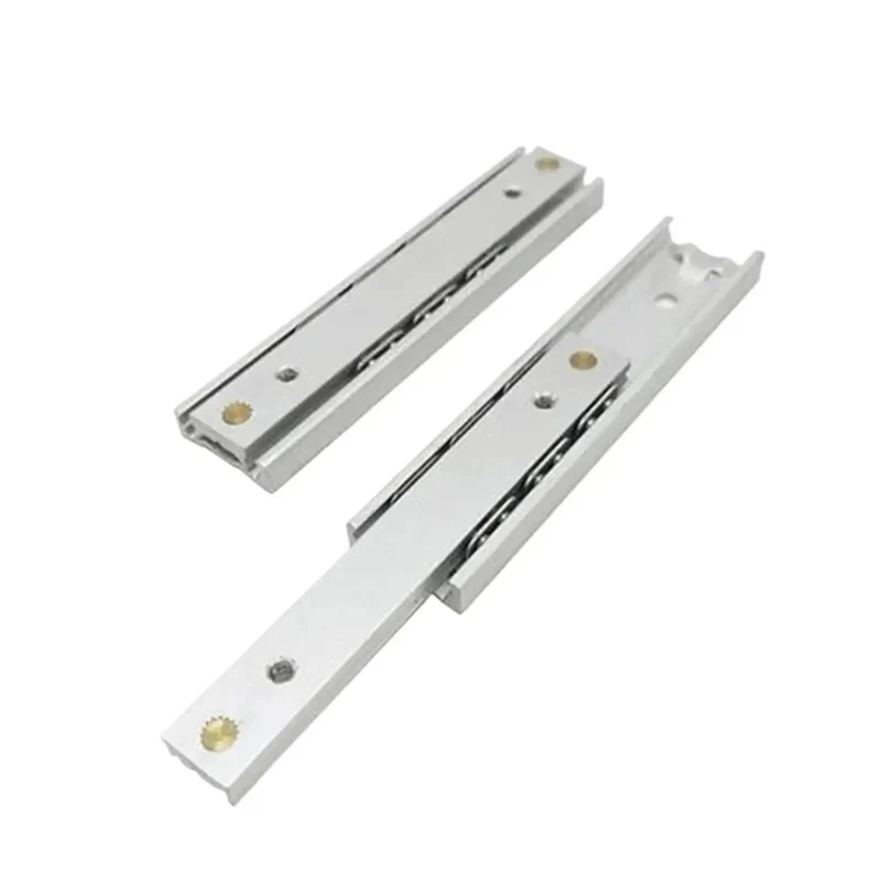 Top Shelf Side Mounted Ball Bearing Drawer Slides One Pair Gotta Have Quiet Cabinet Hardware Built Tough For Smooth Full Extension L140mm Mini Short Furniture Jobs