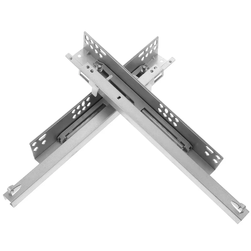 Built Tough 12 Inch Silver Hidden Drawer Slides Featuring Smooth Soft Close Action Premium Undermount Glides For Kitchen Cabinets And Everyday Drawers