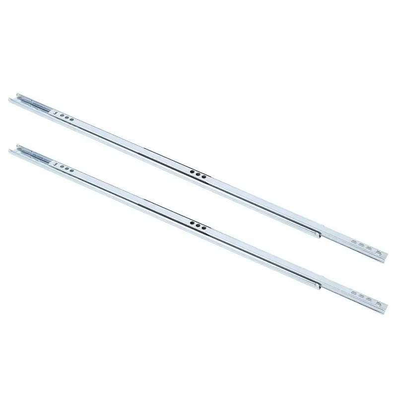 Heavy Duty Ball Bearing Drawer Slides Set Of Two Steel Side Mount Tracks Smooth As Butter For Kitchen Cabinets Workshop Tool Chests And Everyday Home Organization Setup
