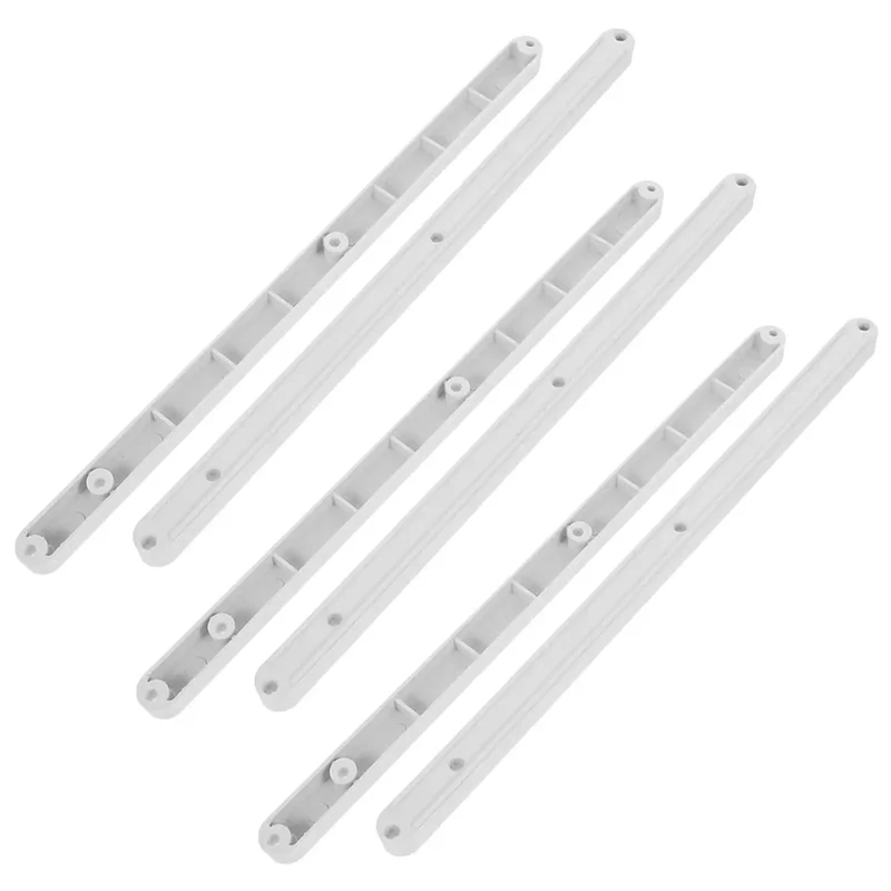 Heavy Duty Six Pcs Plastic Drawer Slide Rails 300Mm Side Mount Guide Set For Slick Furniture Upgrades Rock Solid Abs Construction Zero Hassle DIY Installation