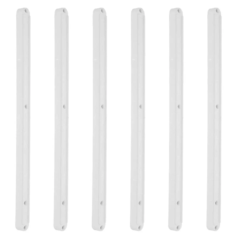 Six Piece White Abs Side Mounted Drawer Slide Rails 300Mm Grooved Guide System For Dresser Replacement Featuring Smooth Glide And No Sweat Setup For Hella Sturdy Fit And Slick Everyday Performance