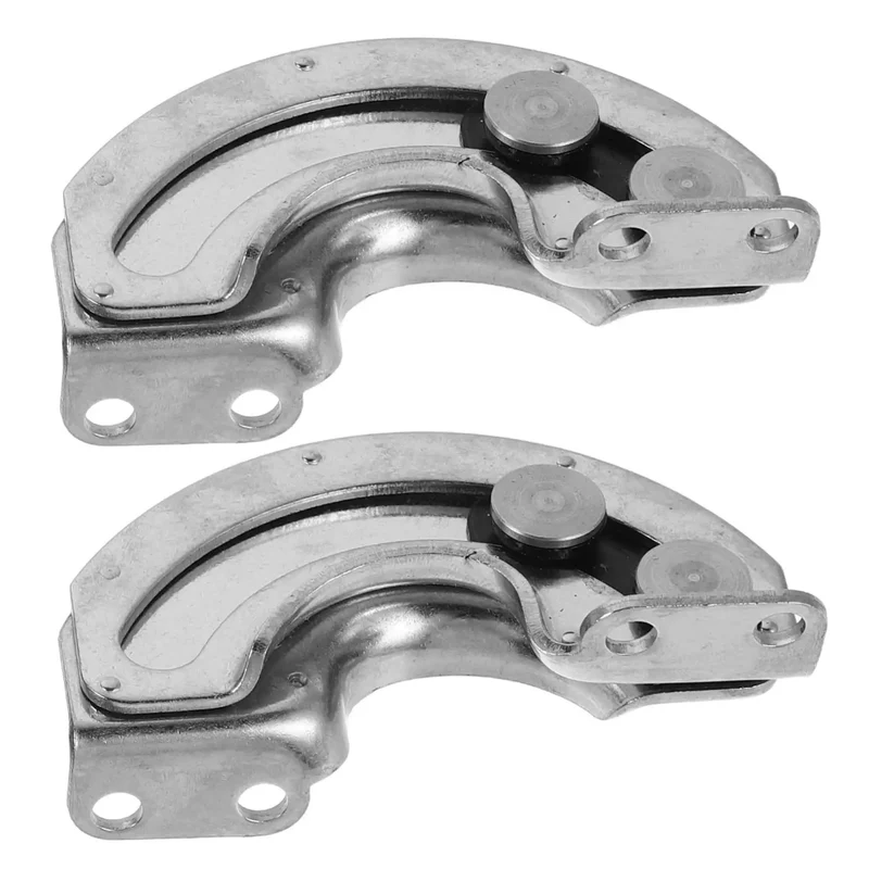 Heavy Duty Stainless Steel Curved Concealed Cabinet Hinges Pair With 90 Degree Limit Stopper For Smooth Door Swing And Rock Solid Cabinet Setups No Sweat Assembly