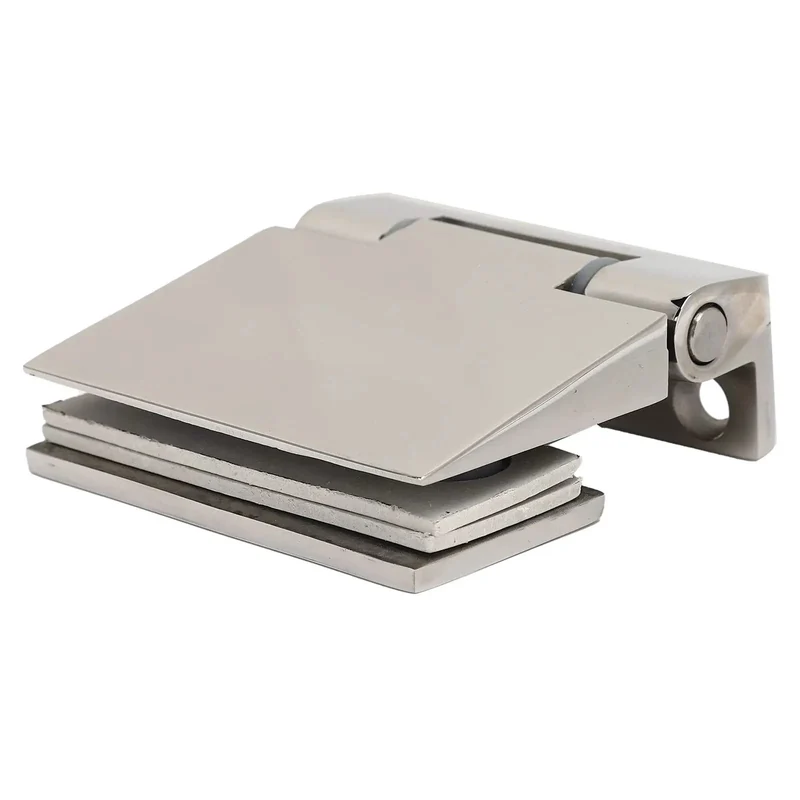 Premium 304 Stainless Steel Inclined Single Side Offset Pivot Hinge For 8 Through 12mm Tempered Glass Door With All Hardware Included Built Tough For Heavy Duty Jobs No Nonsense Setup And Rock Solid Hold Every Single Day