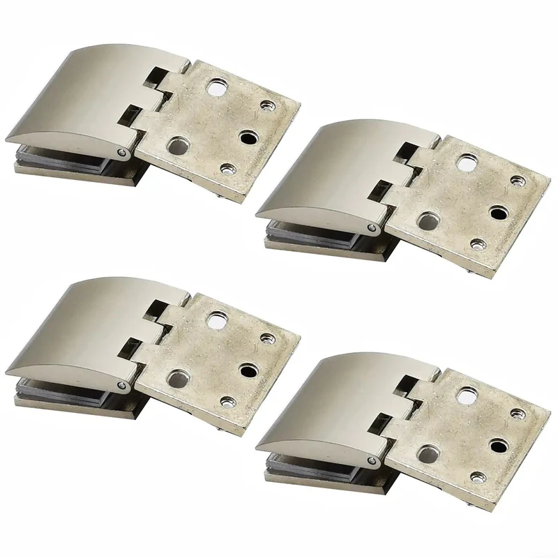Heavy Duty Zinc Alloy Swivel Cabinet Hinges Set Of 4 For Glass Doors Wine Storage No Sweat Quick Install Smooth Swing Solid Build For Home Bars And Wine Cellar Shelving