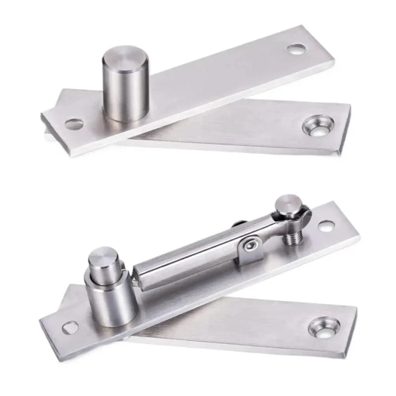 1 Set Premium Heavy Duty Stainless Steel Hidden Pivot Hinges Featuring Advanced Soft Close Hydraulic Dampers For Silent Self Closing Cabinet Doors Smooth As Butter And Zero Slap Guarantee
