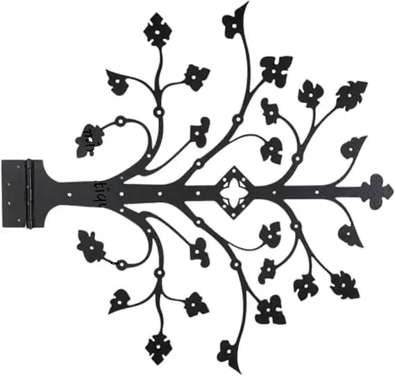 Kick Ass Wrought Iron Door Hinges With Glossy Black Powder Coating Top Shelf Decor For Farmhouse And Barn Gates That Swing Easy And Resist Daily Corrosion