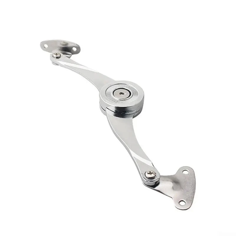 Tough As Nails Adjustable Random Stop Hinges For Kitchen Cabinet Doors With Heavy Duty Zinc Alloy Construction And Kickass Lift Up Flap Stay For Super Awesome Door Stability And Piece Cake Custom Positioning Polish Finish