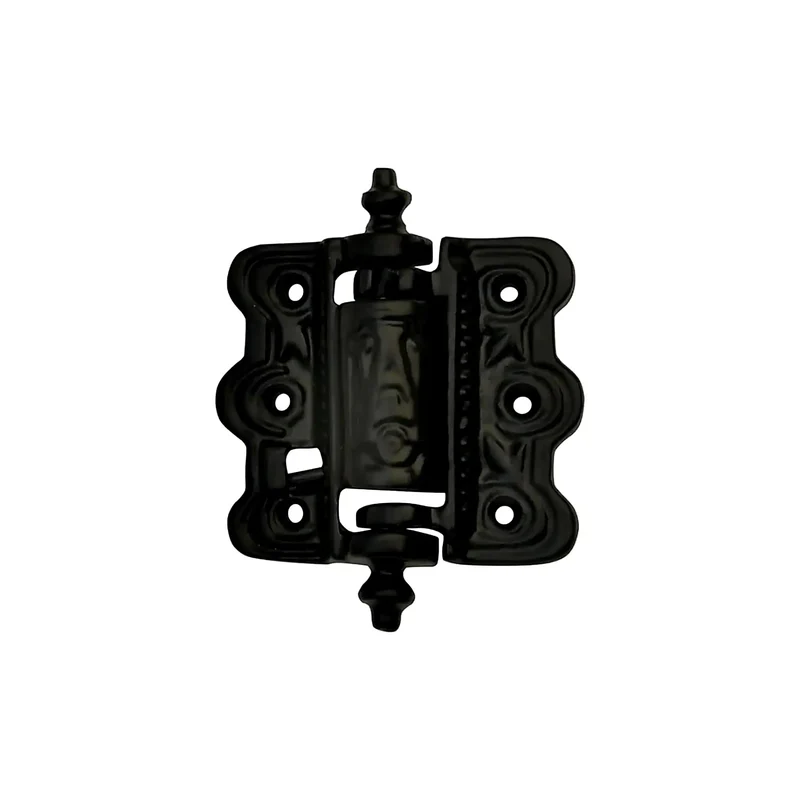 Heavy Duty Cast Iron Self Closing Spring Door Hinge Four Inch Black Powder Coated Finish Antique Screen Patio Swing Door Hardware Built Tough With Smooth Operator Action Handling Daily Grind