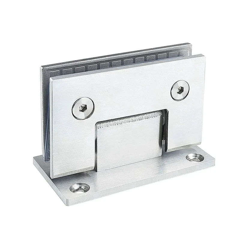 Ridiculously Tough Two Pack 304 Stainless Steel Frameless Glass Door Hinges Delivers Smooth 180 Degree Full Swing Plus Zero Hassle Diy Mounting And Knockout Brushed Steel Durability