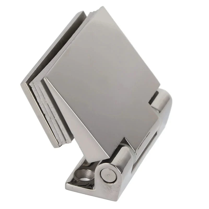 304 Stainless Steel Glass Door Hinge Single Side Mount For Tempered Glass Rust Buster Build Glides Slick Tows Massive Weight Steam Proof Design With Rock Solid Corrosion Defense And Heavy Duty Performance
