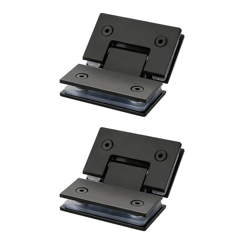 Badass Heavy Duty Two Pack Shower Door Hinges With Tight Seal Gaskets Slick Stainless Steel Glass Panel Brackets For Bathrooms And Cupboards Rust Resistant Build Zero Drama Installation 135 Degree Swivel Smooth Glide