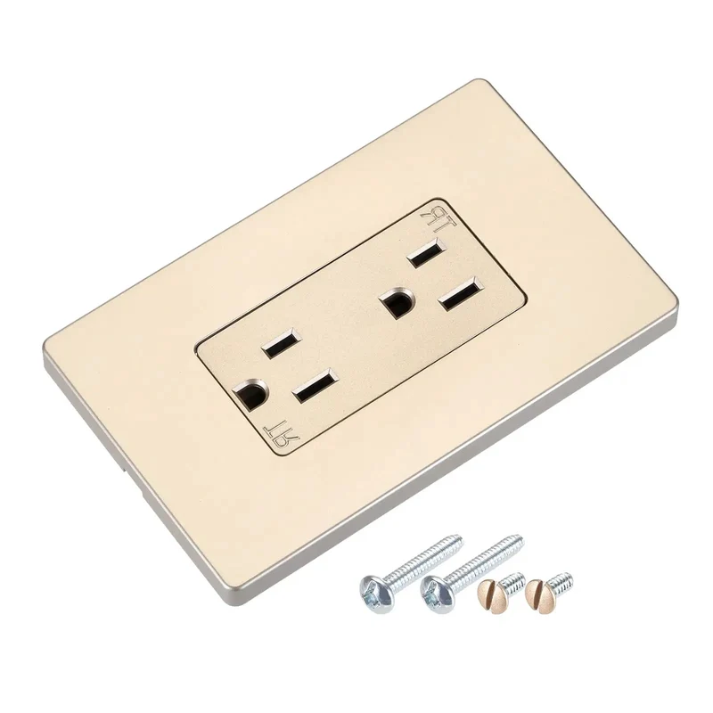 Slick Multifunction Wall Outlet With Built In Usb And Type C Ports 125V 15A Tamper Resistant Socket Plate Weather Proof Electrical Receptacle For Rock Solid Plug And Play Home Power Setup